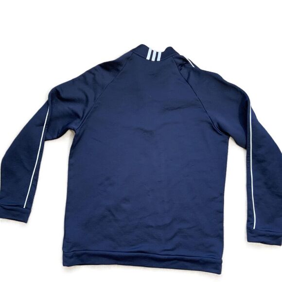 Adidas Michigan Wolverines Blue Quarter-Zip Long Sleeve Pullover Size Large - Picture 8 of 11